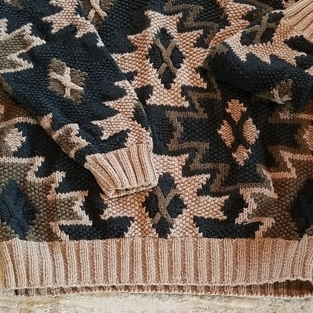 Vintage Embassy Row Chunky Handknit Sweater, Xl - image 4